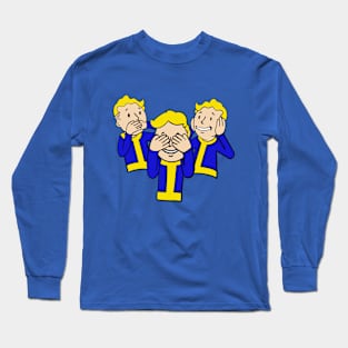 See no hear no speak no vault boy Long Sleeve T-Shirt